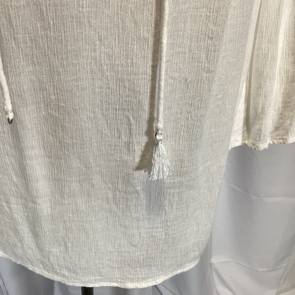 1531. Wit & Wisdom White Flowy Blouse EUC Size Large - Picture 5 of 7